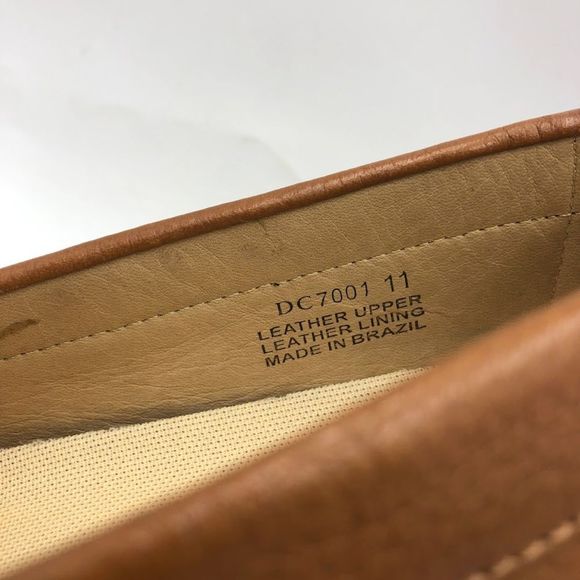 Driver Club USA Men's Brown Leather Slip On Loafers Comfort Shoes Size 11 - Picture 8 of 12